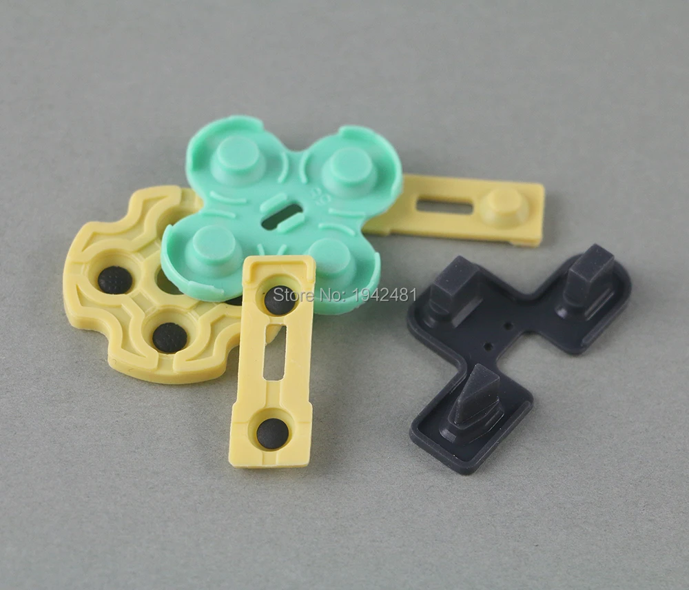 50set per Sony PS2 Controller riparazione cuscinetti in silicone di gomma conduttiva per Playstation 2 maniglia una versione di ricambio