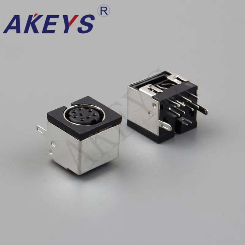 5PCS MDC-8-02 square keyboard plug DIN interface S terminal half pack 8-pin 8-core socket female