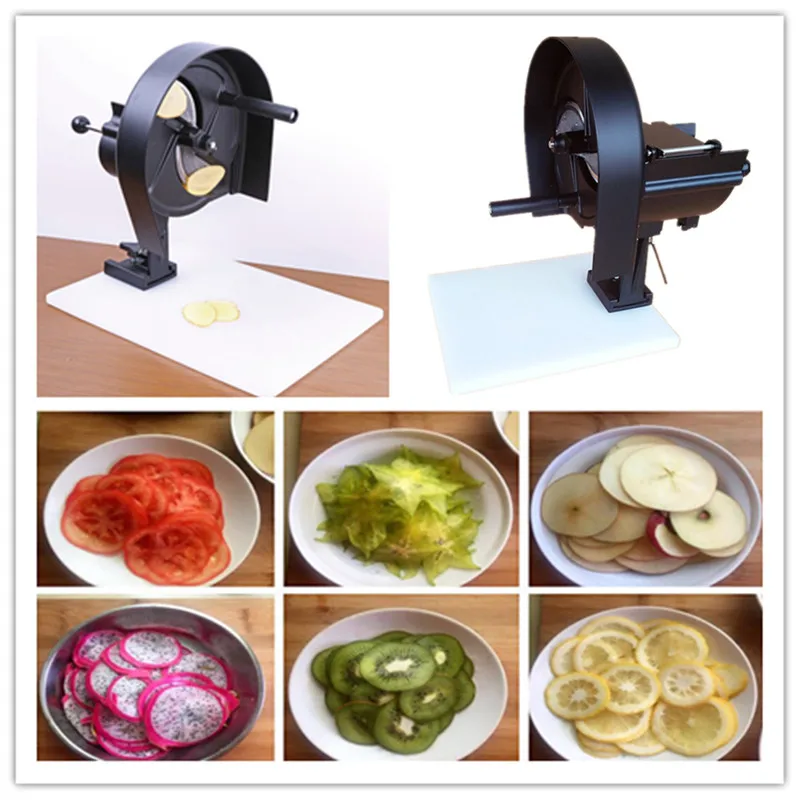 Hand operated cucumber sweet potato slice cutting machine fruit and vegetable chips slicing machine price