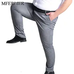 Брюки MFERLIER мужские эластичные, размер 5XL 6XL 7XL 8XL 9XL 10XL, талия 138 см, большие размеры 145 кг, весна-лето