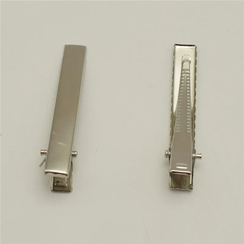 450pcs 5.5cm Single Prong Rectangle Plain Metal Alligator Clips with small Teeth various sizes