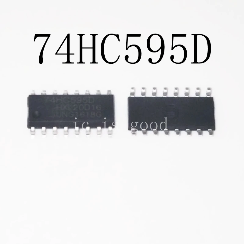 20 قطعة/الوحدة جديد SM74HC595D 74HC595 74HC595D SN74HC595D SOP16 المنطق رقاقة تسجيل IC