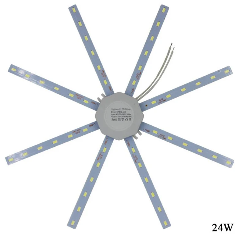 Imagem -03 - Lâmpada do Teto Led Painel Fonte de Luz Luminária Led Lâmpada de Retrofit Polvo Anel Redondo Mod 12w 16w 20w 24w