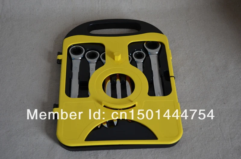 

Wholesale NEW 5set/lot CRV 72T Combination Ratchet Spanner Wrench Car Wrench Fast shipping DIN. 7PCS/SET