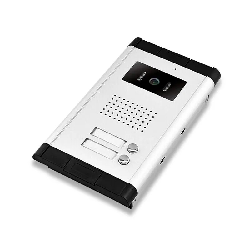 Bianco a Colori Video Telefono Del Portello Citofono Campanello Della Macchina Fotografica Con 2 Tasti di Controllo Esterno Ingresso Macchina Per Il