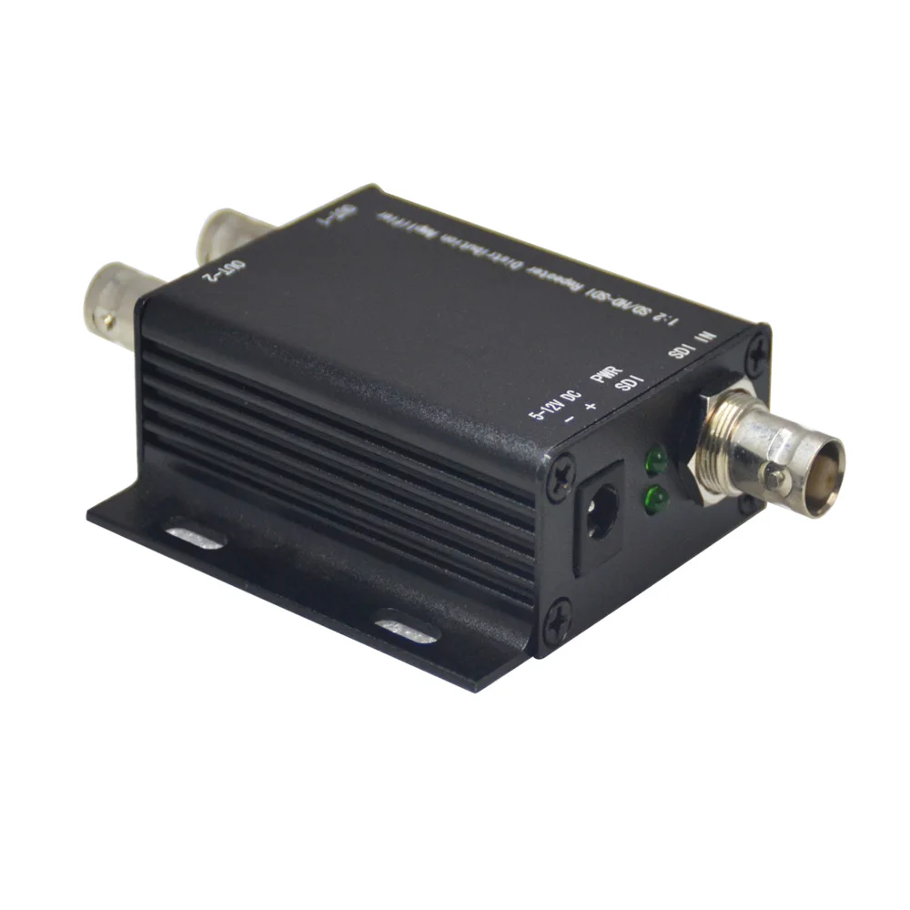 HD-SDI amplifier repeater 1in 2 out, HD-SDI 3G-SDI Video Splitter Extender Adapter Distribution up to 400M