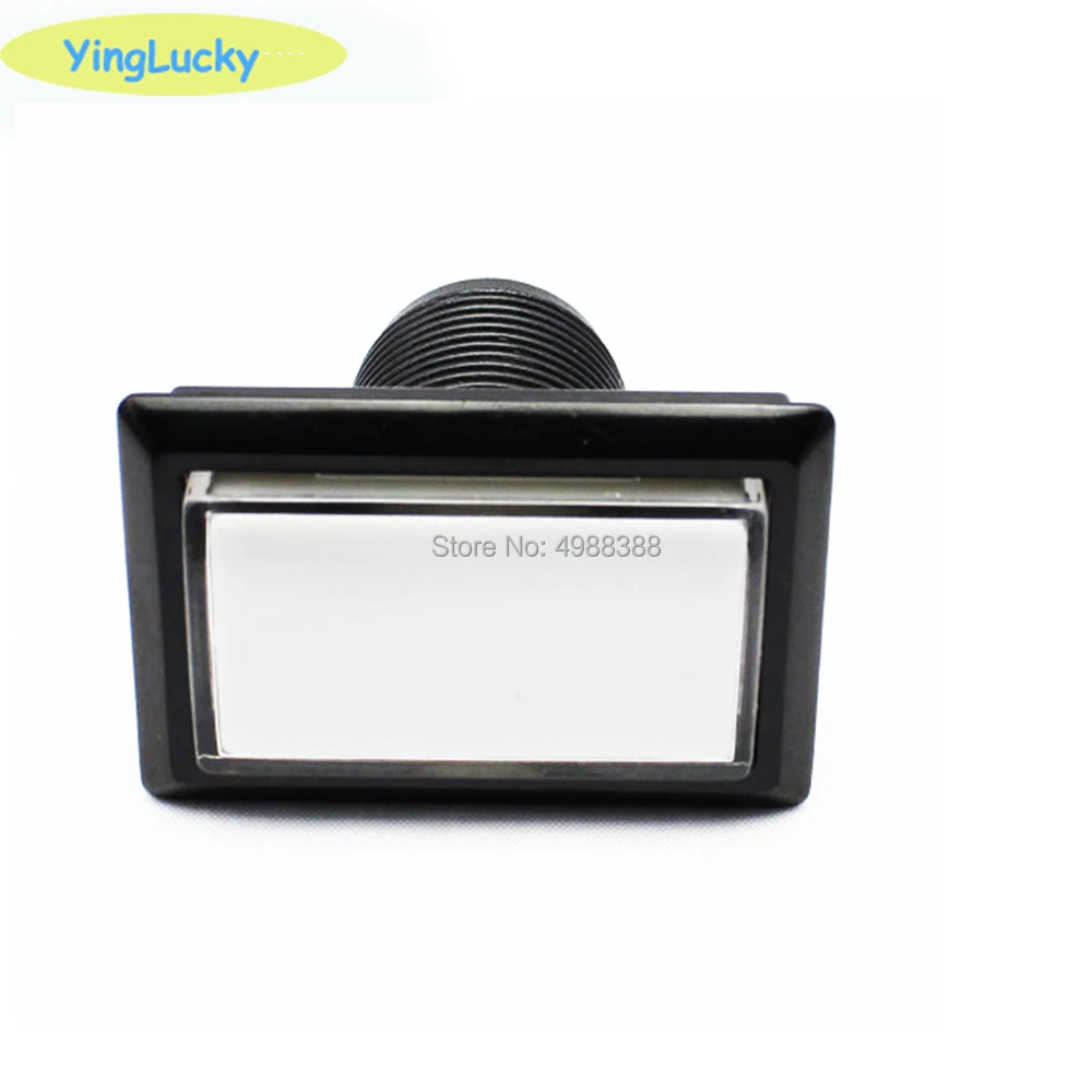 المنتج تفاصيل مستطيلة LED زر الضغط للقنطرة 50*33 مللي متر مضيئة فتحة لعبة زر 5 اللون الأحمر الأزرق الأبيض الأخضر الأصفر