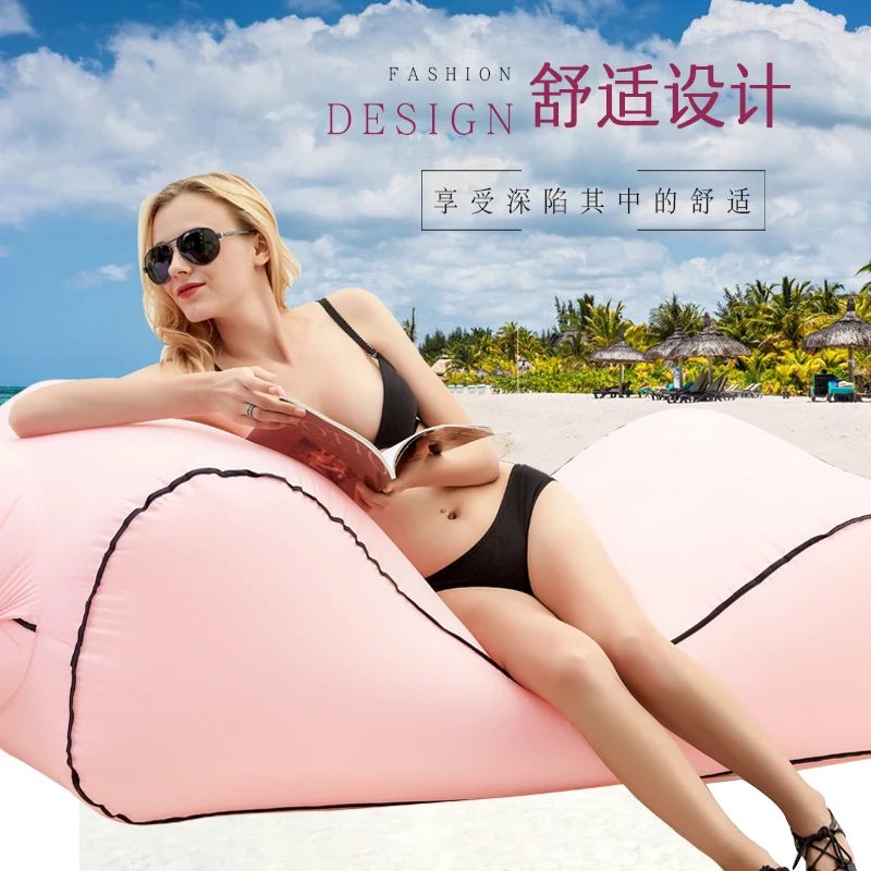 Drop shipping Inflatable beanbag sofa outdoor beach chairs  air lounger sofa bed garden sofas