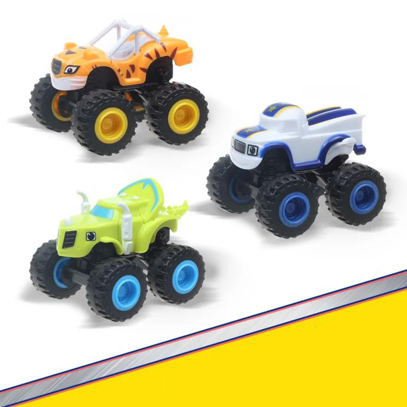 6 PCS/SET New Russia miracle cars Blaze Toys Vehicle Car Transformation Toys With Original Box Best Gifts For Kids Children Hot