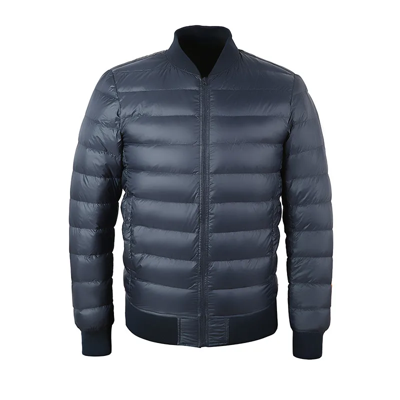 Sanishroly-abrigo de plumón de pato blanco para hombre, Parka fina de béisbol, prendas de vestir, Tops, S360, Otoño e Invierno