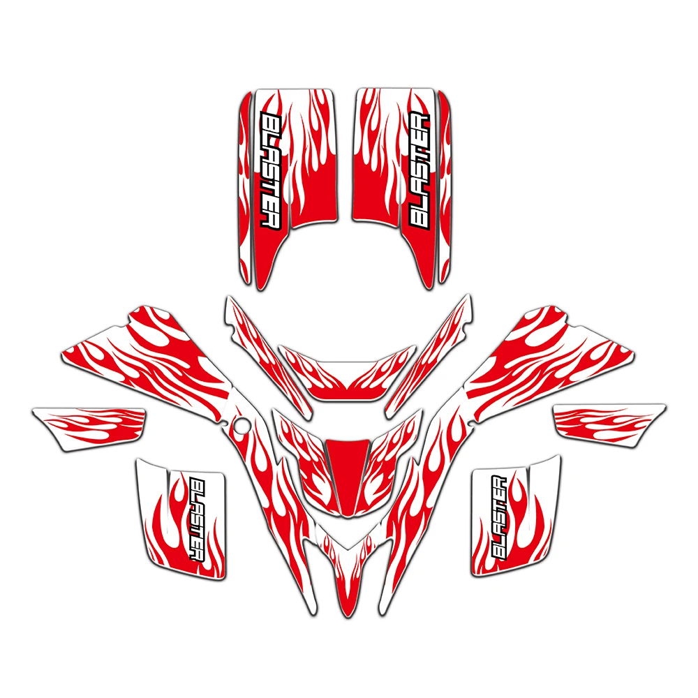 New Style DECALS STICKERS GRAPHICS For Yamaha Blaster 200 YFS200 YFS 200 1988-2006 ATV Racing Kit