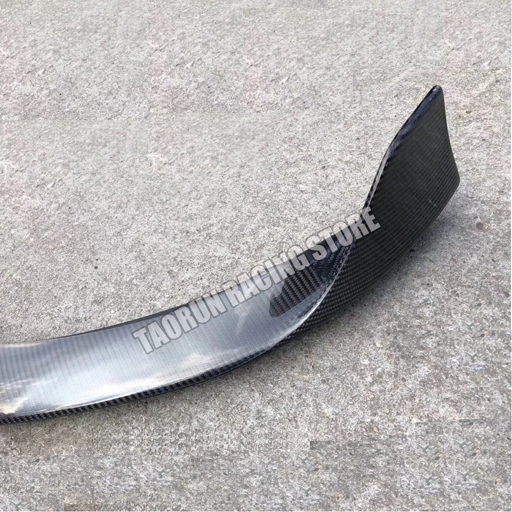 B Style Carbon Fiber Front Bumper Chin Lip for Benz W205 Sedan S205 Wagon C205 Coupe C63 C63s 2015 - 2020