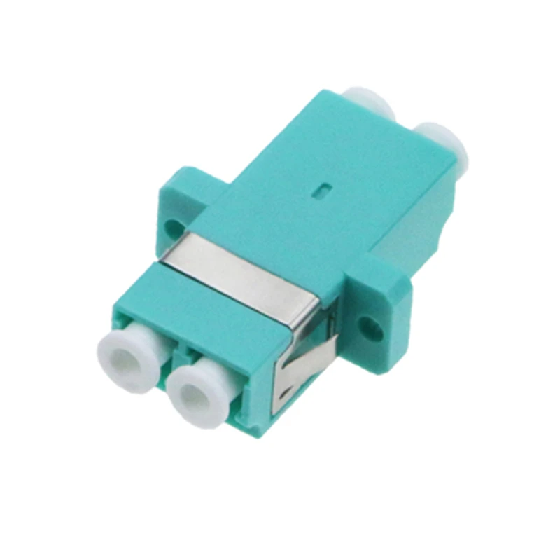 LC duplex fiber coupler SM MM OM3 OM4 OM5 ftth coupler green blue gray aqua Magenta optica fibra connector factory supply ELINK