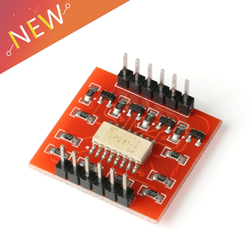 TLP281 4-Channel Opto-isolator IC Module For Arduino Expansion Board High And Low Level Optocoupler Isolation 4 Channel