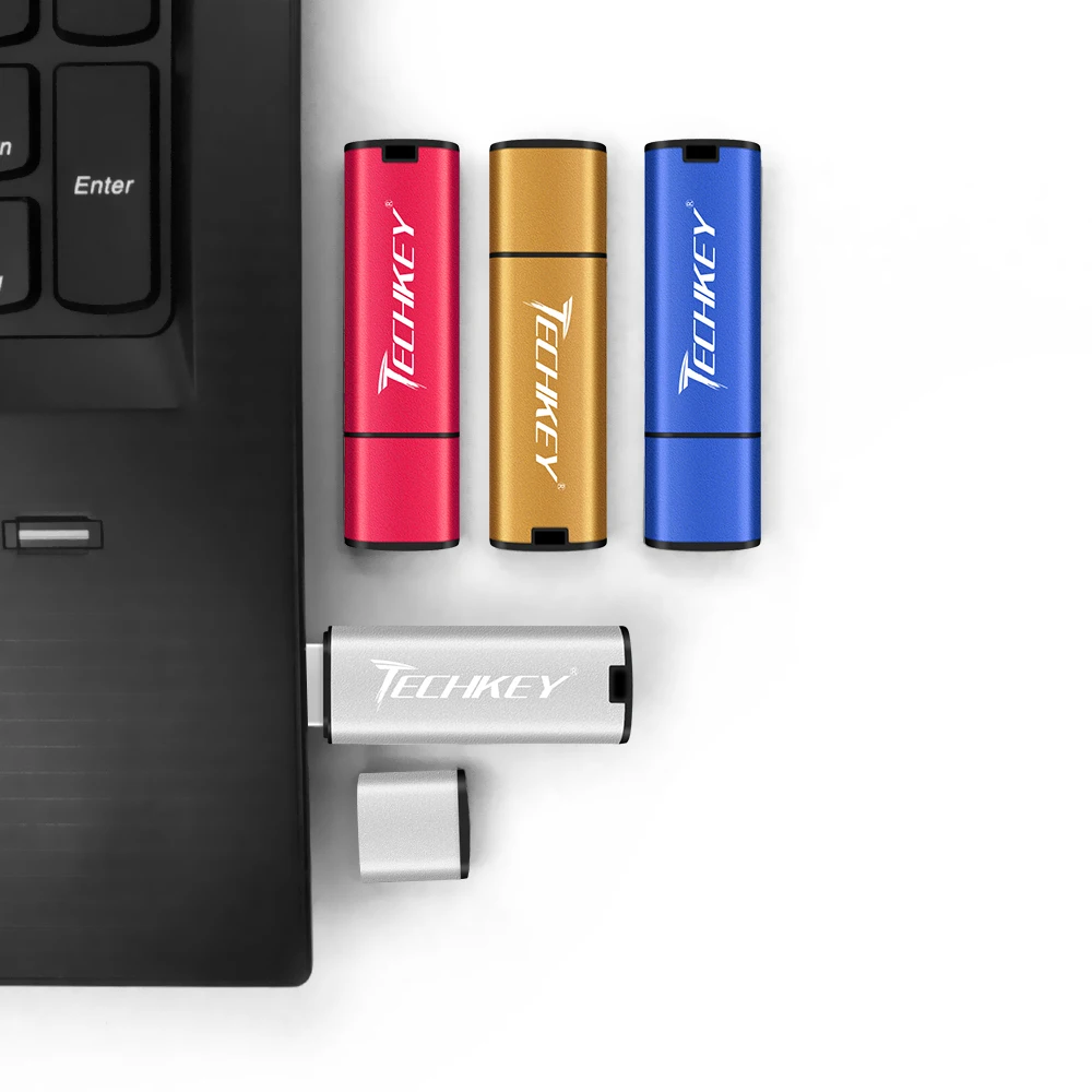 Techkey usb 플래시 드라이브 32gb 펜 드라이브 64gb 16gb 8gb 4gb, 다채로운 플래시 디스크 cle usb 저장 장치 고속 메모리 스틱