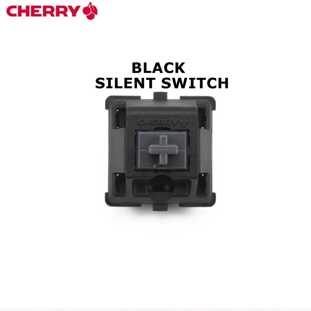 CHERRY/ZF 100%-NEW MX SILENT SWITCH RED BLACK 3PIN SILENT MECHANICAL KEYSWITCH Original