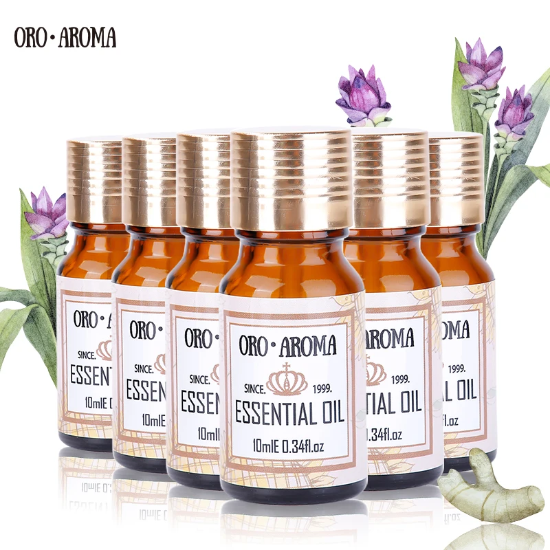 

Oroaroma Jasmine Musk Violet Marjoram Grapefruit almond Essential Oils Pack Aromatherapy Spa Bath 10ml*6