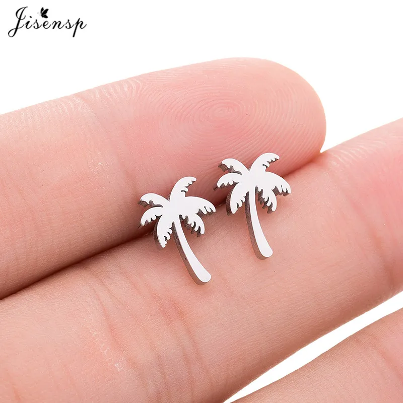 

Jisensp Punk Women Coconut Palm Tree Earrings Summer Holiday Hawaii Earrings Boho Jewelry Gift Girls Beach Earings aretes