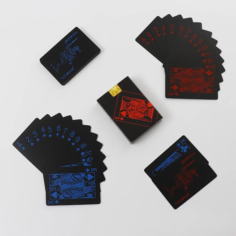 Plastic Playing Cards For Magic Tricks Poker Cards Iskambil Destesi Karty Do Gry PVC Waterproof 54pcs Deck Poker Card Box-packed
