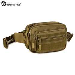 PROTECTOR PLUS Multipurpose Handbag Men Tactical Molle Messenger Bag Waterproof Civilian Camo Climbing Travel Waist bag Sports