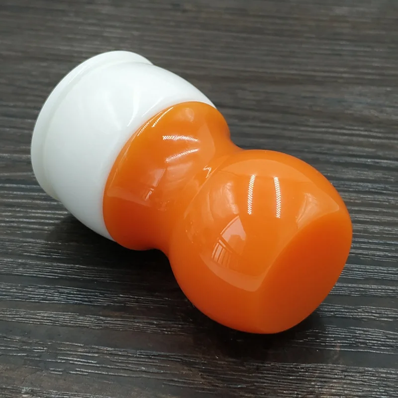 Dscosmetic Radish white resin shaving brush handle for diy shaving brush