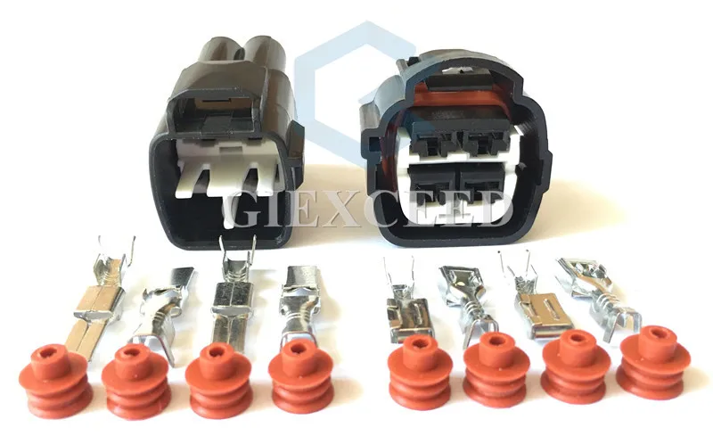 

4 Pin 7282-7041-30 7283-7041-30 Waterproof Automotive Engine System Connector Sealed Auto Fan Socket AC Assembly For Toyota