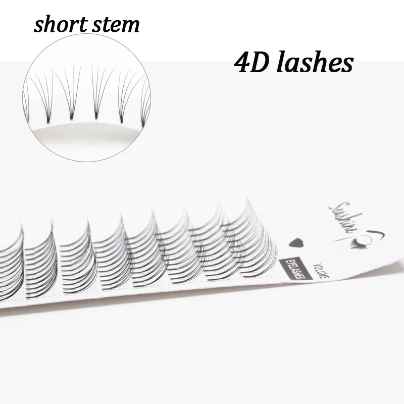 Seashine Short Stem lashes 2D-6D Pre Fanned Lash Extension Supplies Volume Lashes 4D Pre Made Volume Fans Eyelash Extension