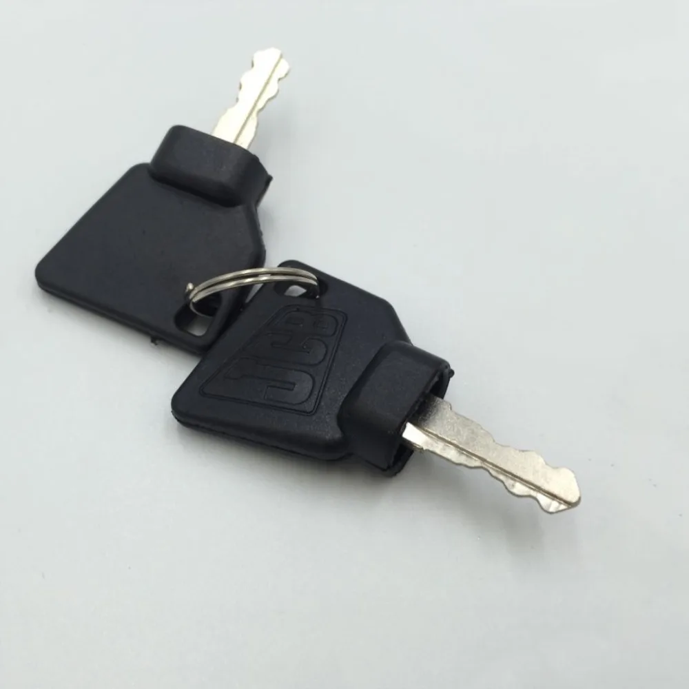 2 Pcs New OEM Heavy Equipment Genuine JCB Ignition Key EXCAVATOR PARTS