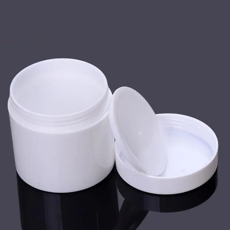 50g 100g Empty White Cosmetic Container Skin Care Cream Jar Plastic Pot Packaging DIY Powder Tin F20173055