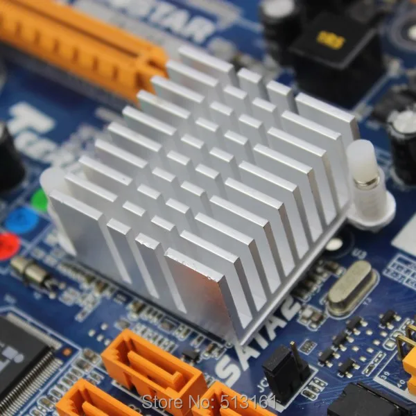 2 CHIẾC Chip Cầu Bắc tản Nhiệt Mini IC Làm Lạnh Làm Mát Nhôm 40*40*13mm Tản Nhiệt