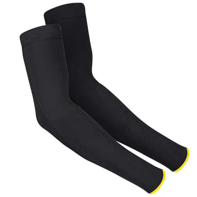 New Men Cycling Running Bicycle UV Sun Protection Cuff Cover Protective Black Yellow Blue Bike Sport Arm Warmers Sleeves