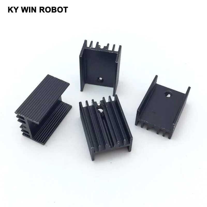 10pcs  Aluminium TO-220 Heatsink TO 220 Heat Sink Transistor Radiator TO220 Cooler Cooling black 20*15*10MM