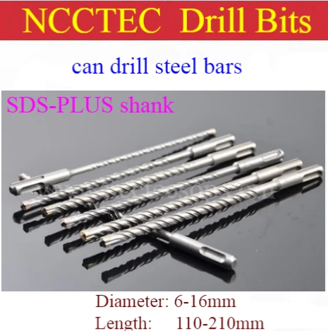 [can drill steel bars][SDS-PLUS+Cross head] 6 14 15 25mm 4 Cutters carbide wall core drill bits hole saw concrete reinforcement