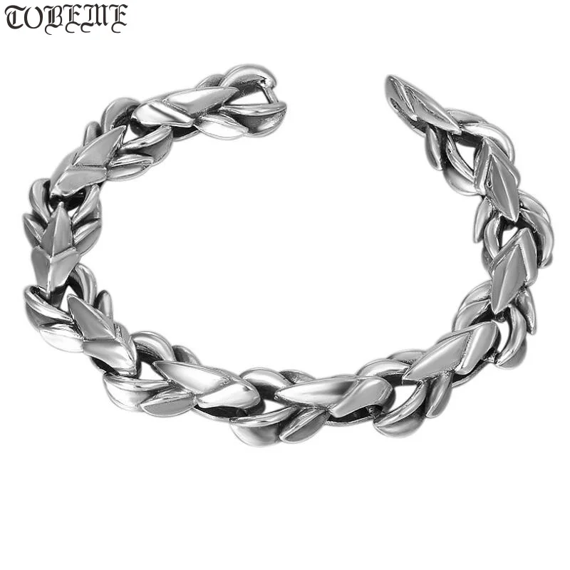 Handmade 100% 925 Silver Dragon Skin Bracelet 925 Sterling Man Bracelet Thai Silver Power Dragon Bracelet