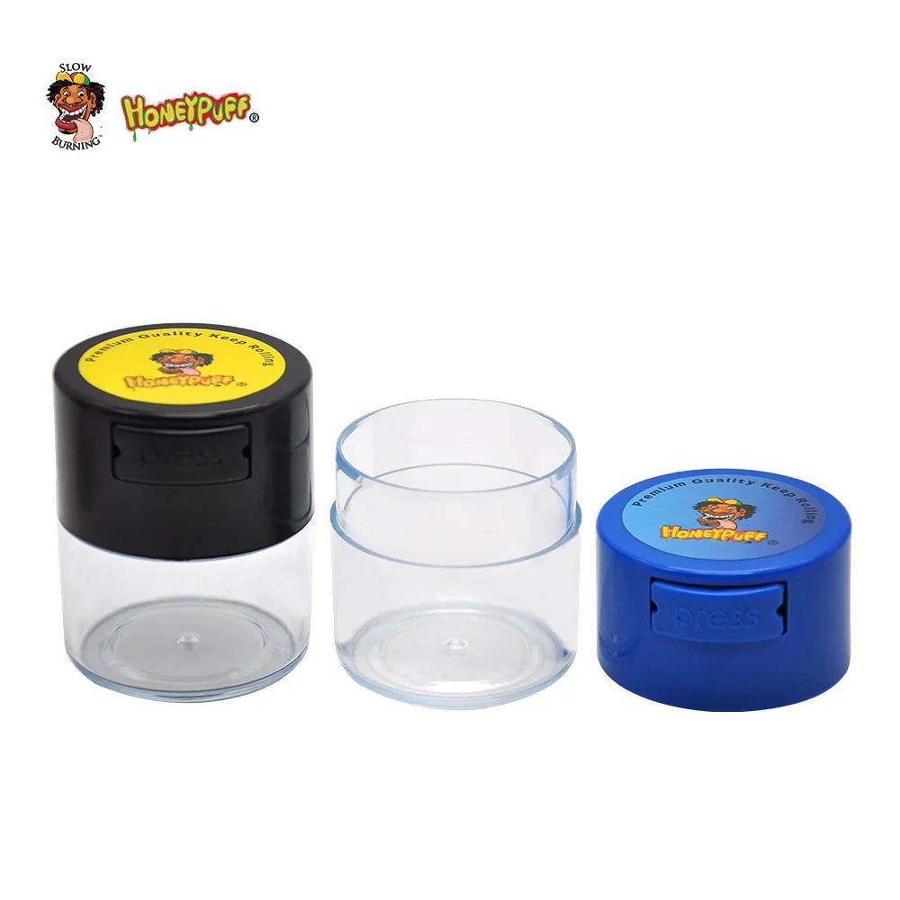 HONEYPUFF 135ML Acrylic Airtight Multi-Use Vacuum Seal Portable Storage Container For Dry Coffee,  And Herbs Storage Case