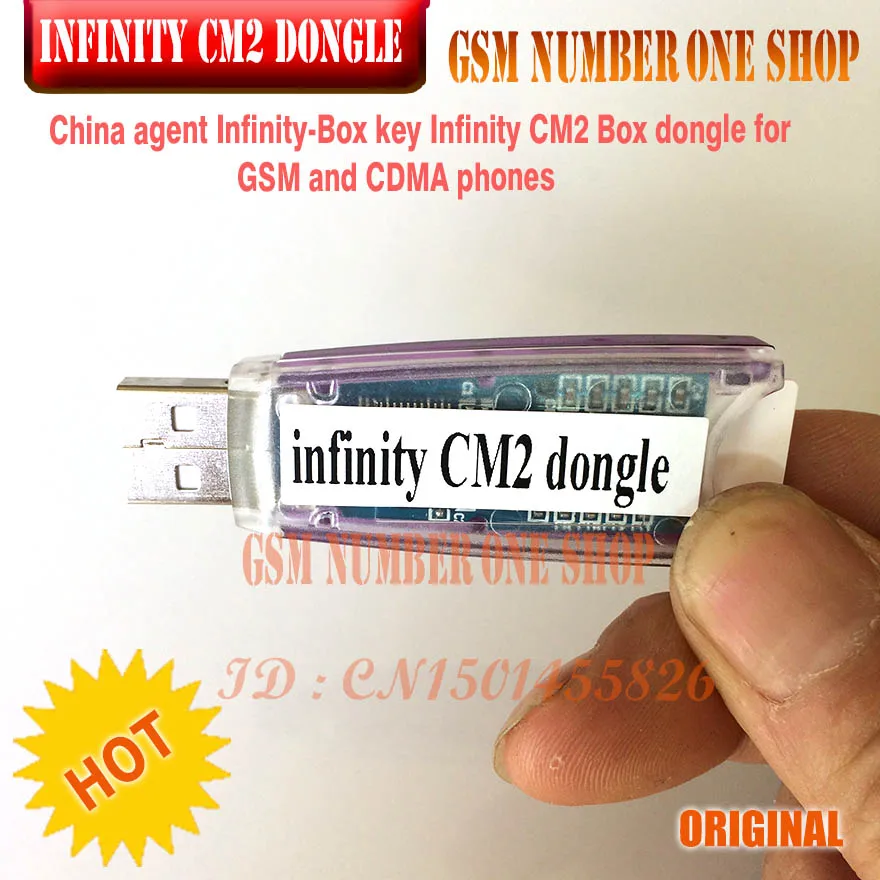 Original new China agent Infinity-Box Dongle Infinity CM2 Box Dongle for GSM and CDMA phones