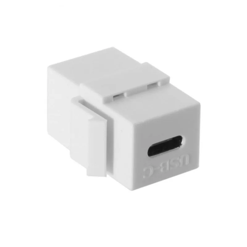 Adaptador de extensão pedra keystone, acoplador fêmea para fêmea, para parede, painel, cabo usb, 5 peças