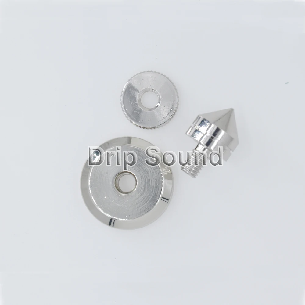 4 قطعة 28 مللي متر المتكلم النحاس سبايك العزلة حامل صدمات قدم منصات قاعدة المتكلم # الفضة