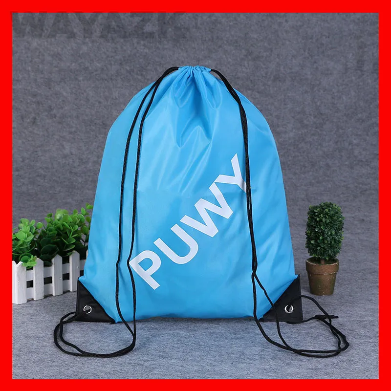 (1000pcs/lot) custom kids drawstring backpack bag with brand logo printed