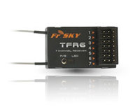 FrSky 2.4G 7-channel Futaba FASST Compatible TF Receiver TFR6 / TFR6-A for RC Model