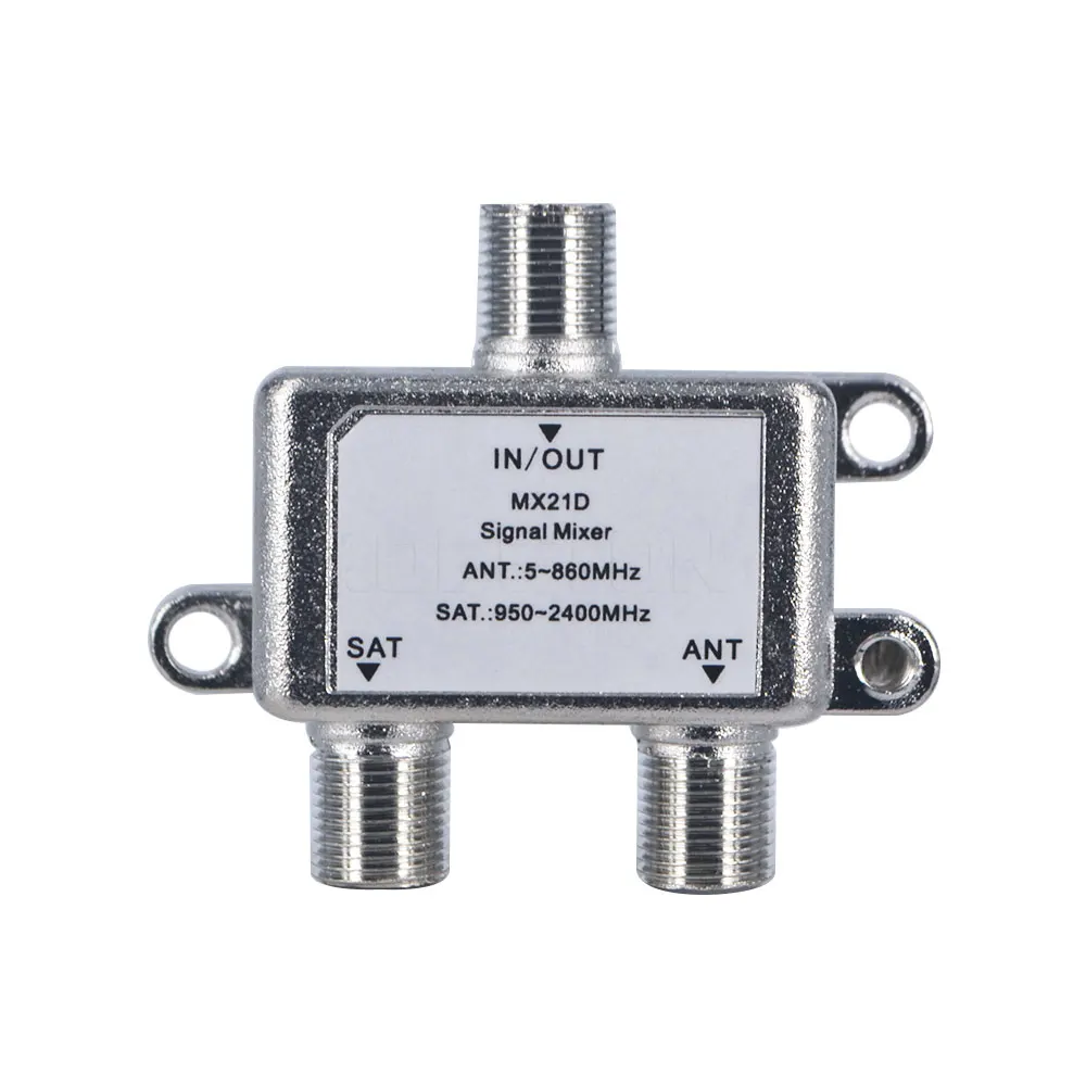 Divisor de Cable de 2 vías para señal de TV por satélite, combo de diplexor Coaxial, combinadores, interruptor de Cable, nuevo