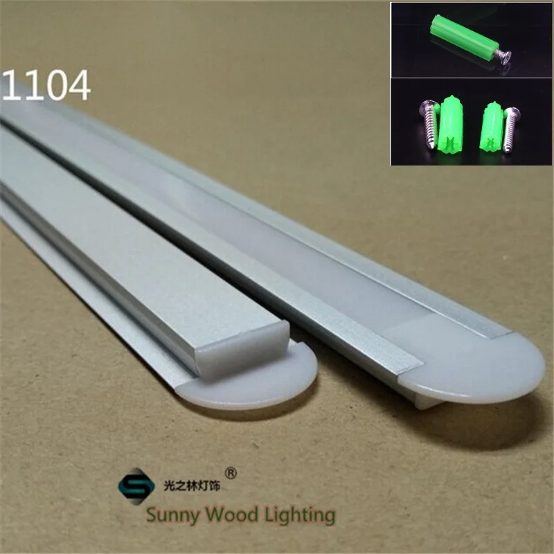 10Pcs/Lot  80Inch 2m Led Aluminium Profile For  Strip 11mm PCB Board Tape Bar Light Hosing Ribbon Channel