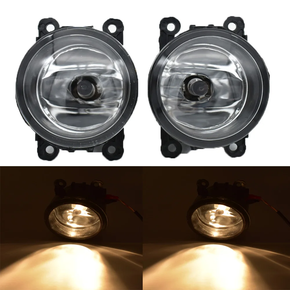 2 pçs led luzes de nevoeiro dianteiras para mitsubishi colt czc conversível (rg) 06-09 h11 estilo do carro redondo pára-choques lâmpadas de nevoeiro halógenas 12v