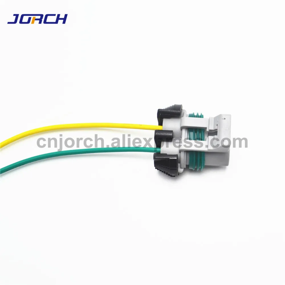 2sets 6.3mm Ford fan plug electronic wire harness headlamp plug power ABS pump Connector with 20cm cable 15363990