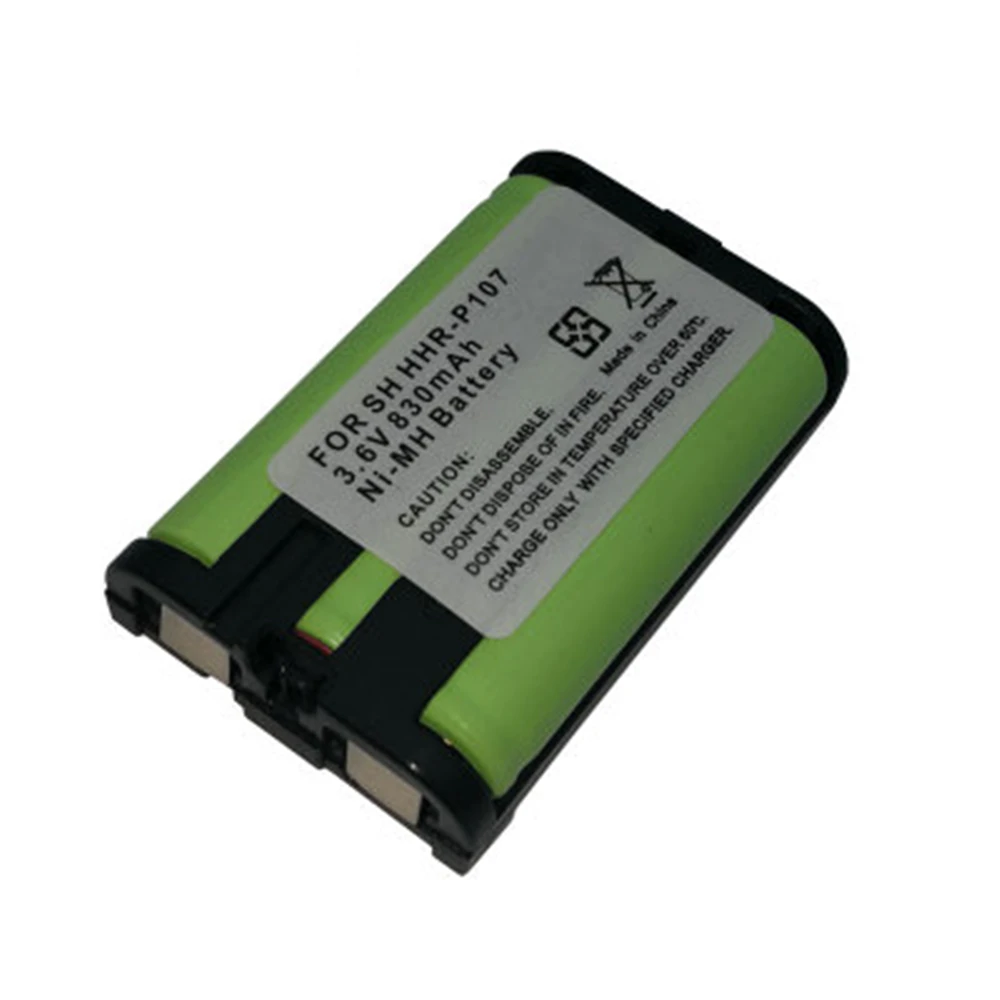 8 Cái/lốc Chất Lượng Cao 3.6V 800MAh Điện Thoại Không Dây Pin Cho Máy Ảnh Panasonic HHR-P107 HHRP107 HHRP107A/1B