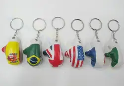 plastic Boxing gloves bag Pendant mini boxing gloves keychain small Ornaments sports advertisement fans souvenirs key ring