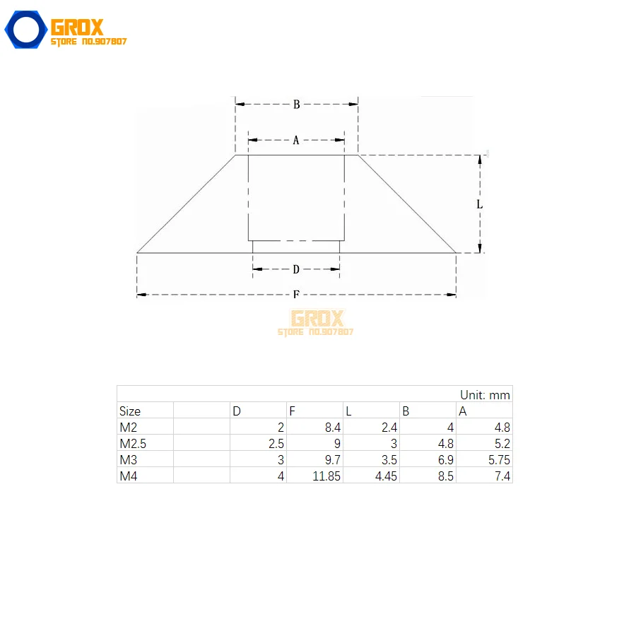30 Stuks M2 Wijn Aluminium Washer Inbusbout Washer