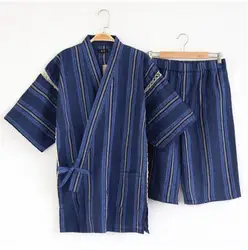 Japanischen Kimono Pyjamas Baumwolle Herren Pyjama Haus Jinbei Sommer Shorts