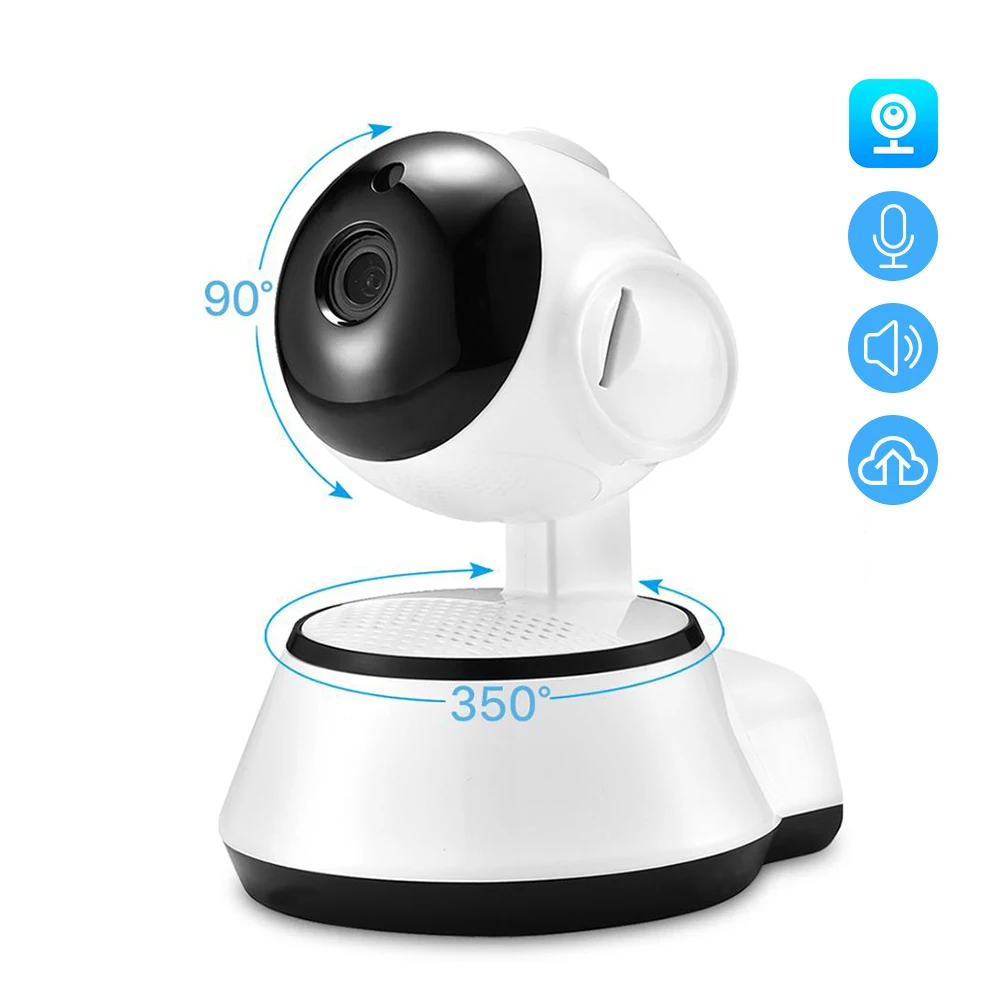 

Hamrolte Baby Monitor 1080P Mini Pan/Tilt Wifi IP Camera Auto Tracking Two Way Audio Motion Detection Remote Access V380