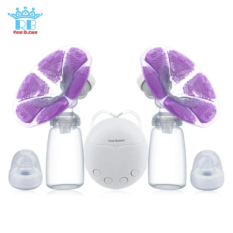 

Baby Feeding Bottle Real Bubee Single Double Electric Breast Pump Baby Breast Feeding Infant Nipple USB Breast Pumps For Mother